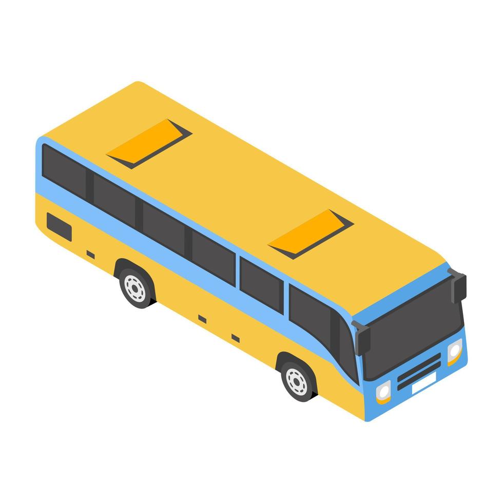 Trendy Bus Concepts vector