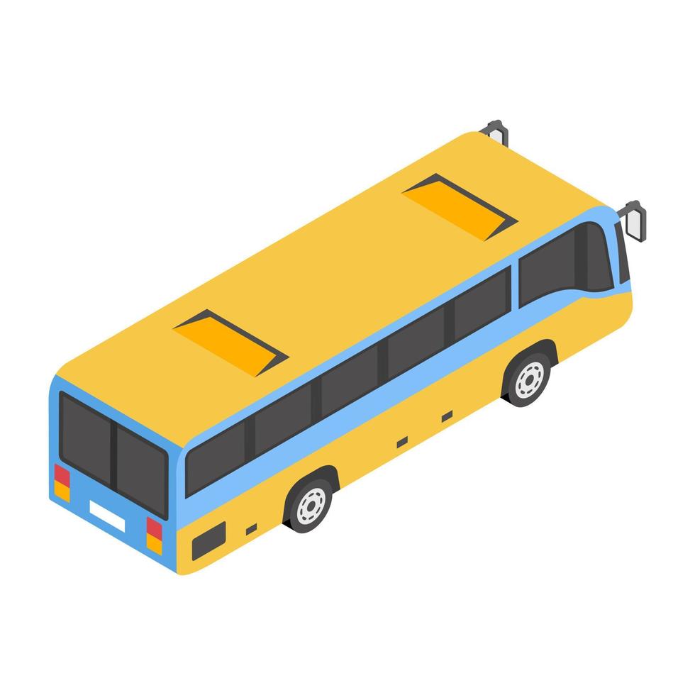 Trendy Bus Concepts vector