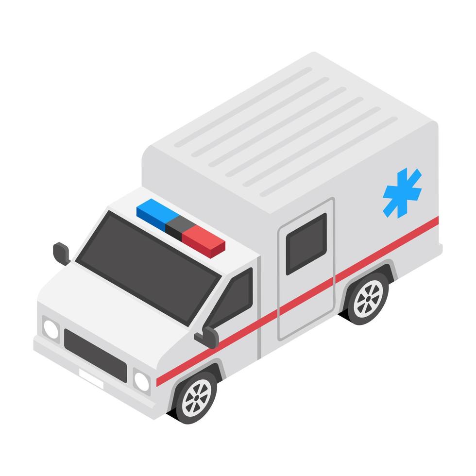Trendy Ambulance Concepts vector