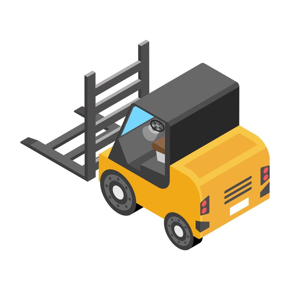 Trendy Forklift Concepts vector