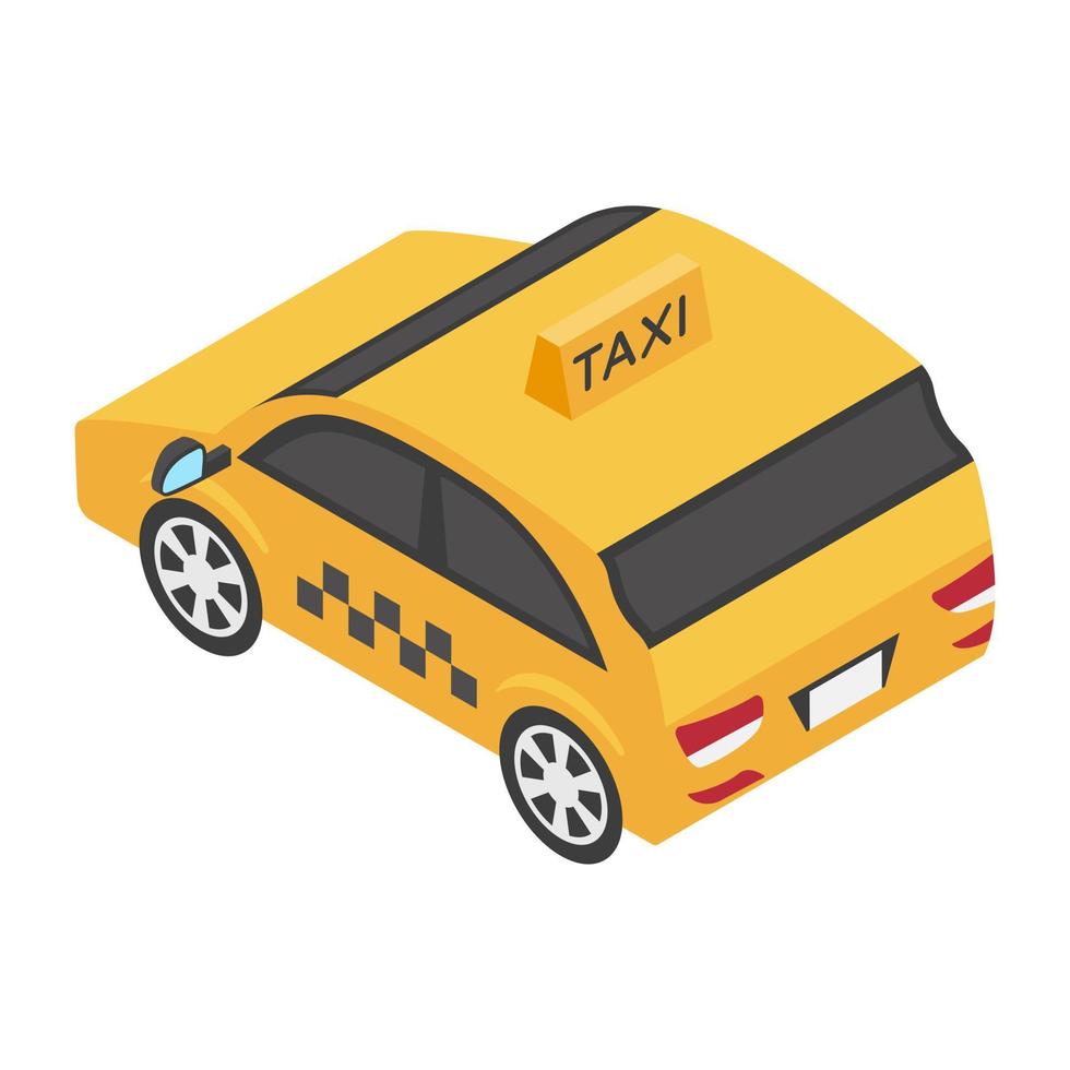 Trendy Taxi Concepts vector