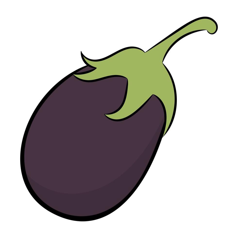 Trendy Eggplant Concepts vector