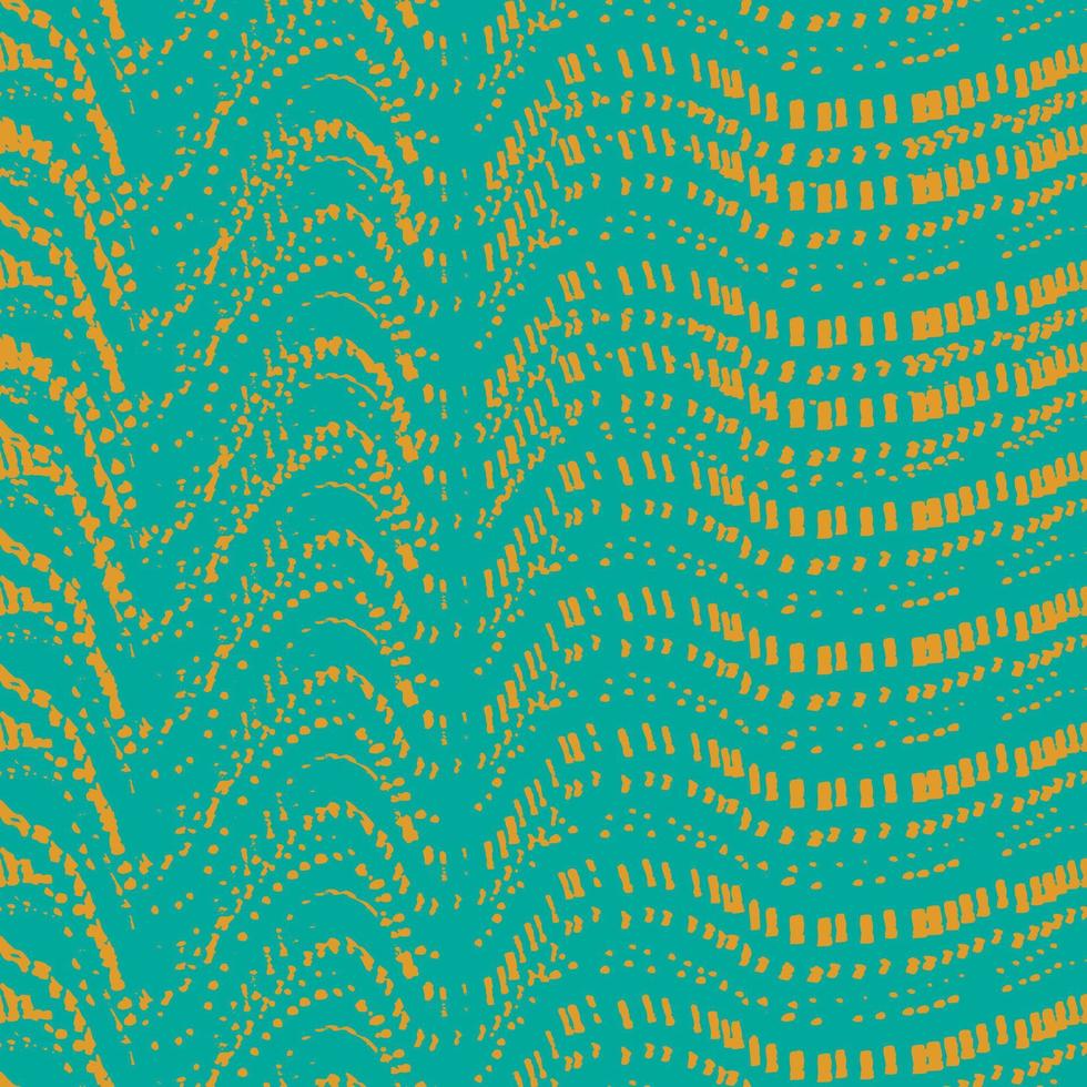 Abstract wallpaper vector seamless pattern horizontal waves from small dots squares of color on a background