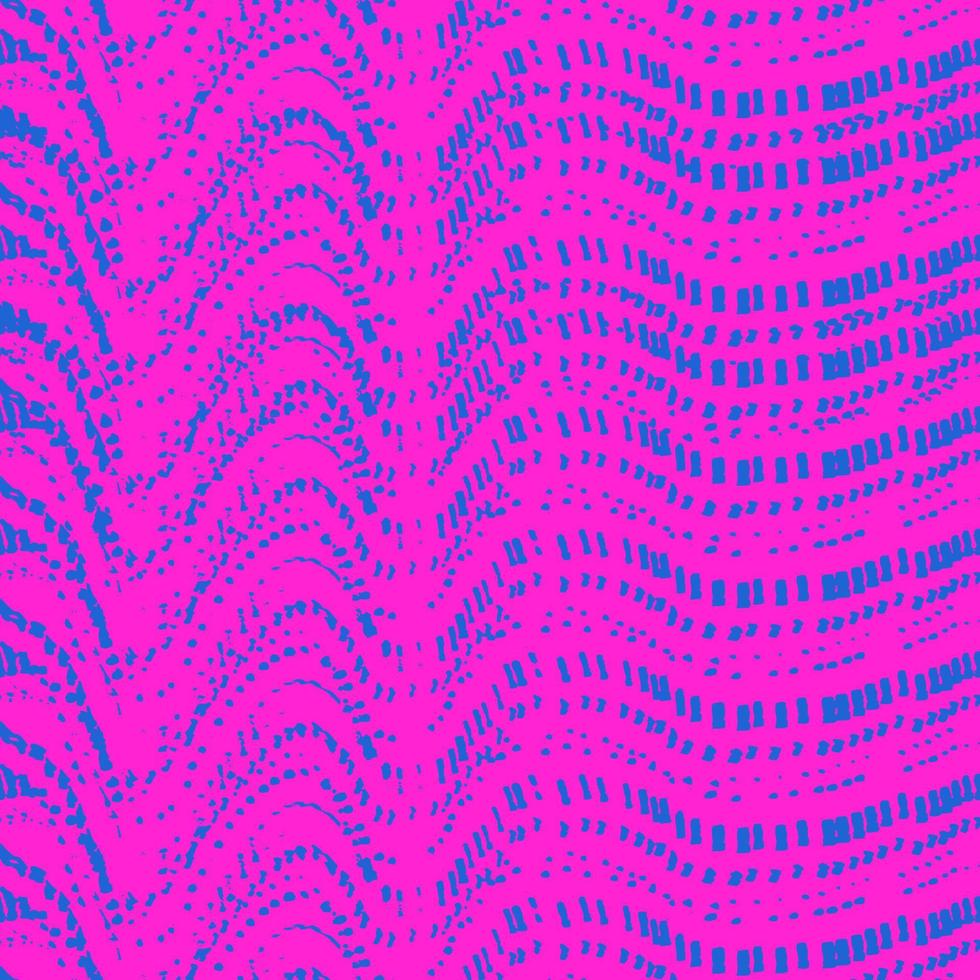 Abstract wallpaper vector seamless pattern horizontal waves from small dots squares of color on a background