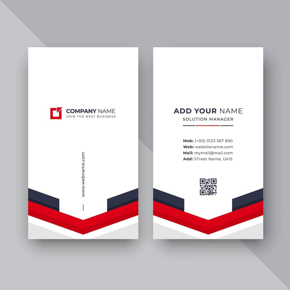 Modern business card design template vector