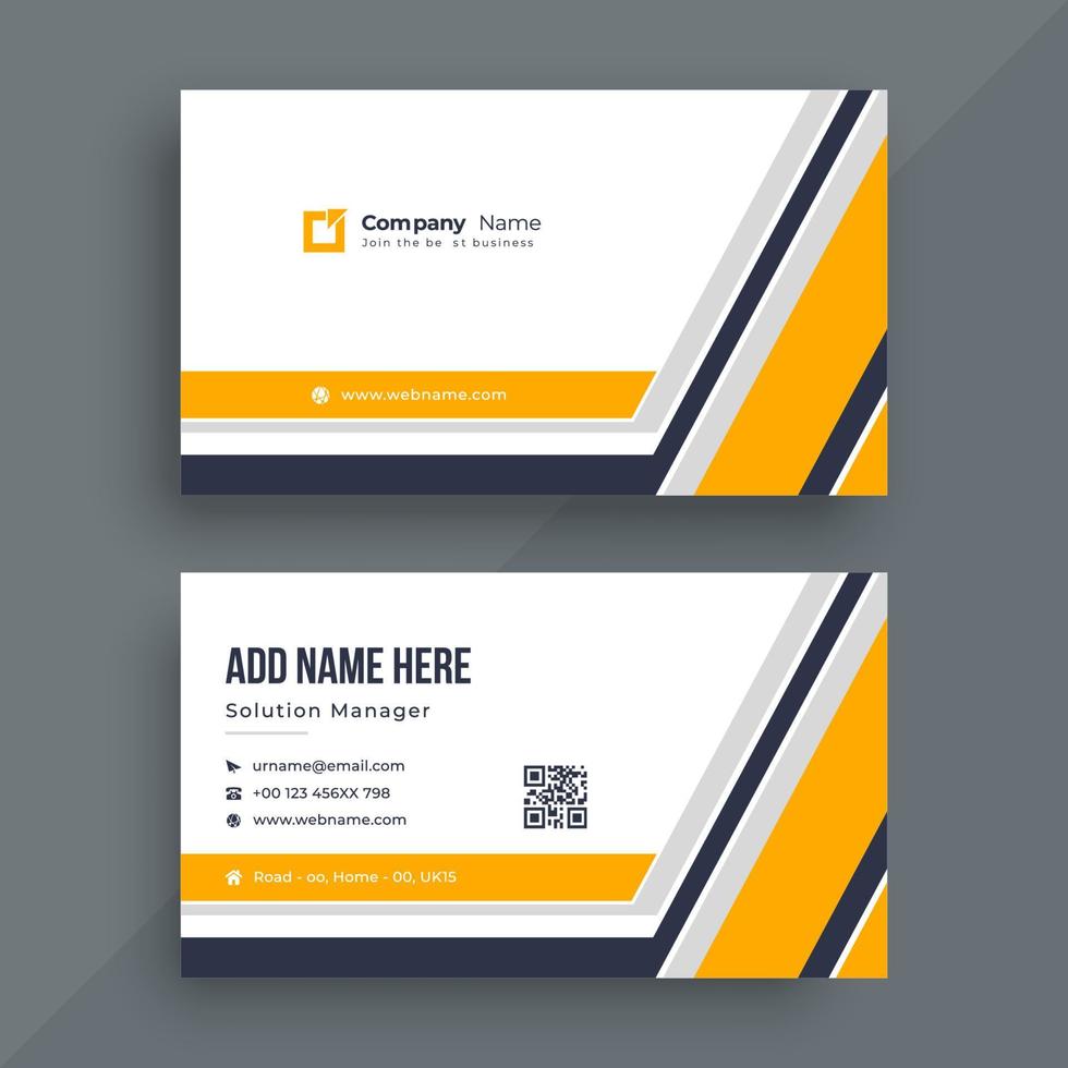 Modern business card design template vector