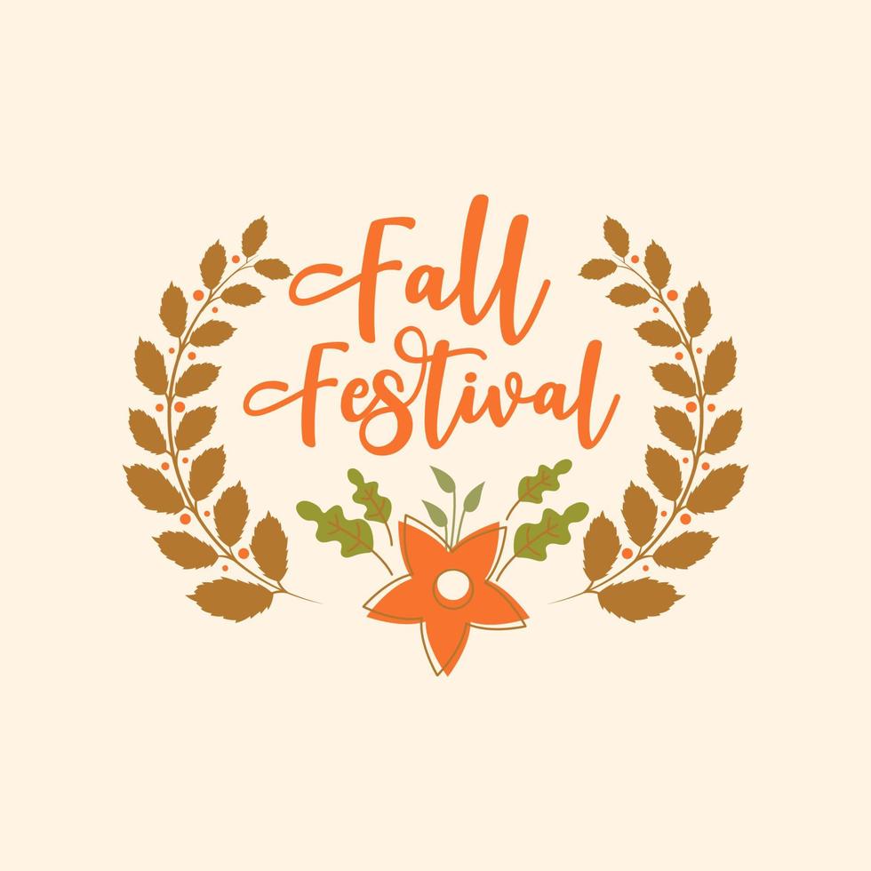 Fall Festival element Vector design illustration