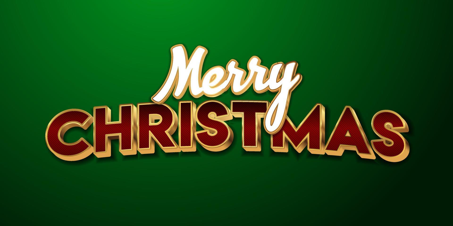 Gold and green merry christmas lettering on green background 4302345