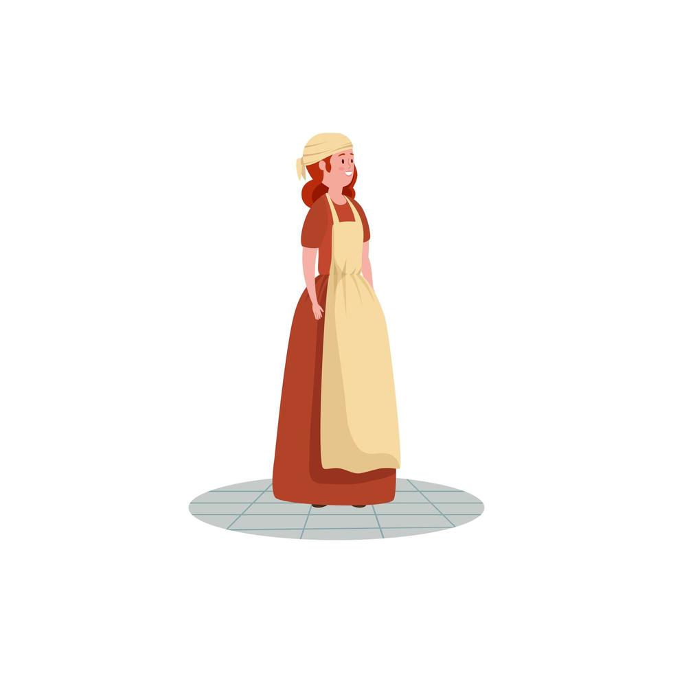 cinderella of fairytale avatar character vector