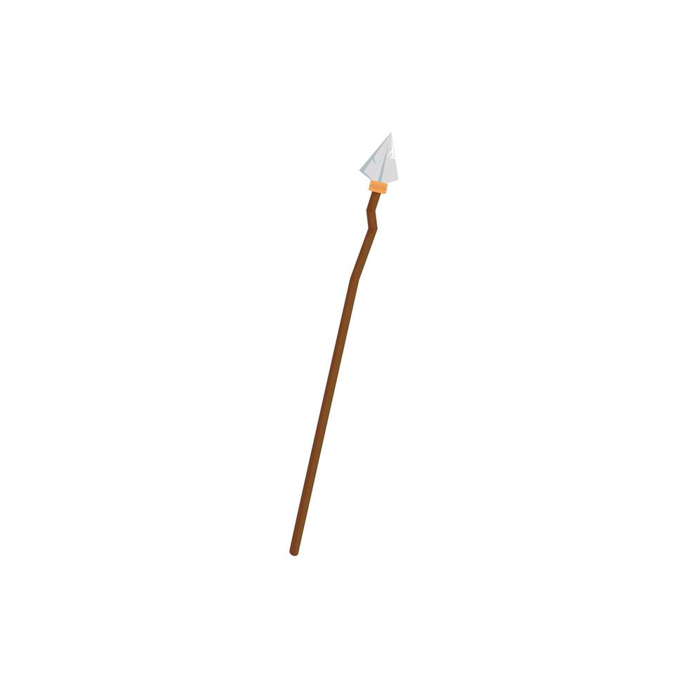 fairytale spear fantastic isolated icon vector