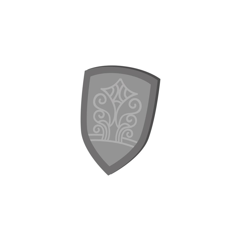 fairytale knight shield fantastic isolated icon vector