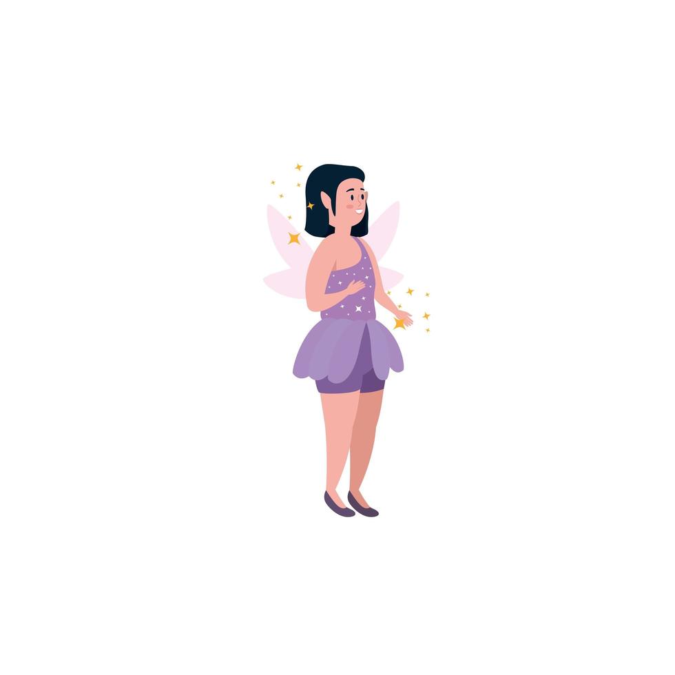 magic fairy character isolated icon vector