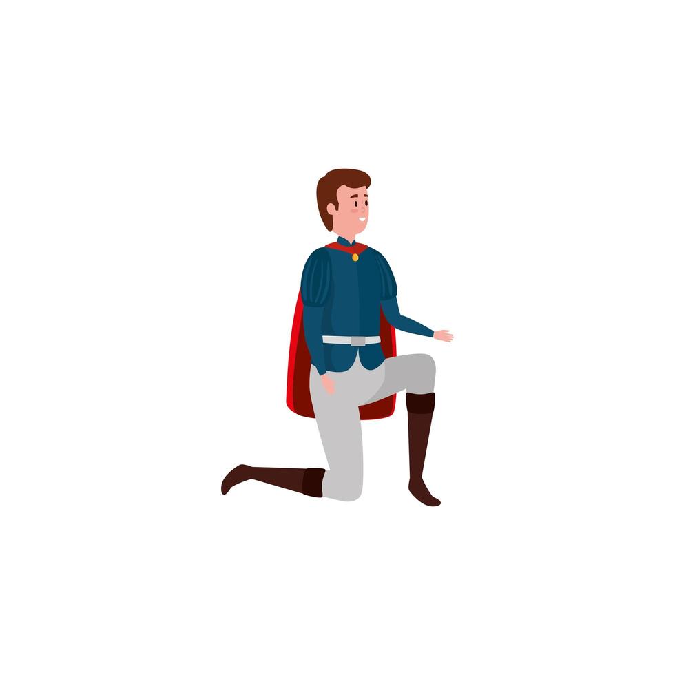 prince of fairytale avatar character vector