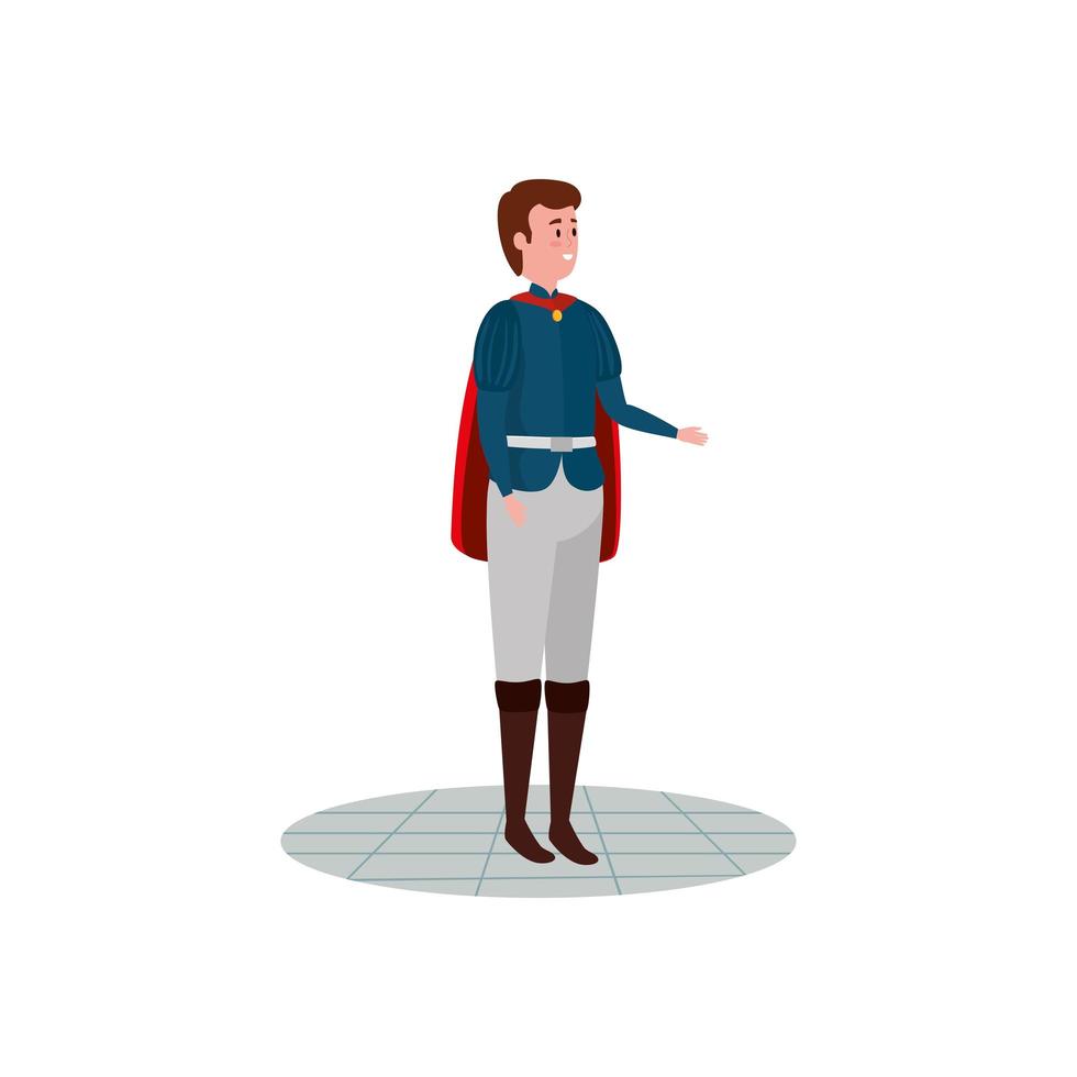 prince of fairytale avatar character vector