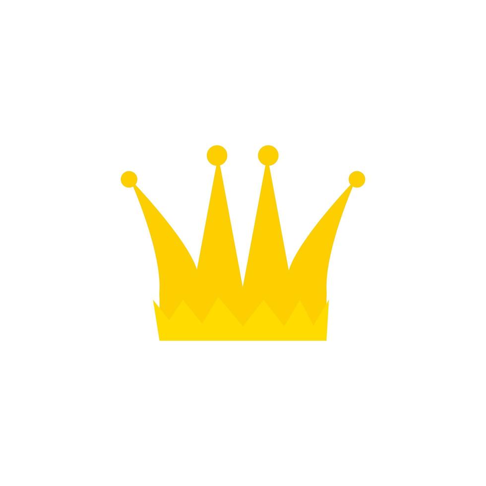 crown gold royal isolated icon vector