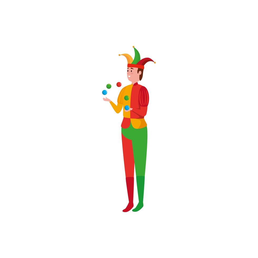 joker character fairytale avatar character vector