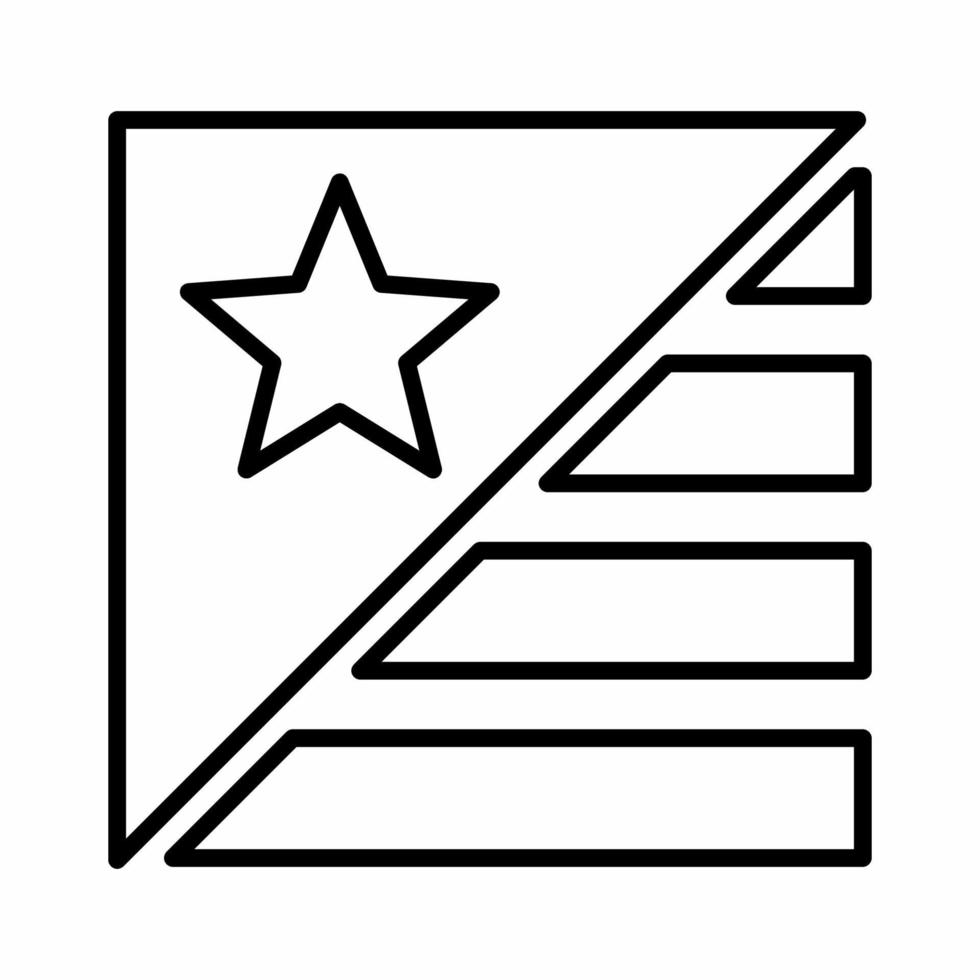 USA Emblem Icon Line.eps vector