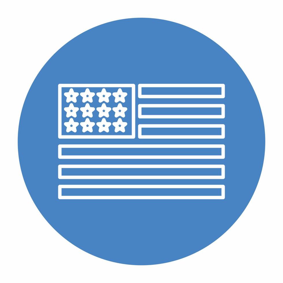 USA Flag Icon Blue.eps vector