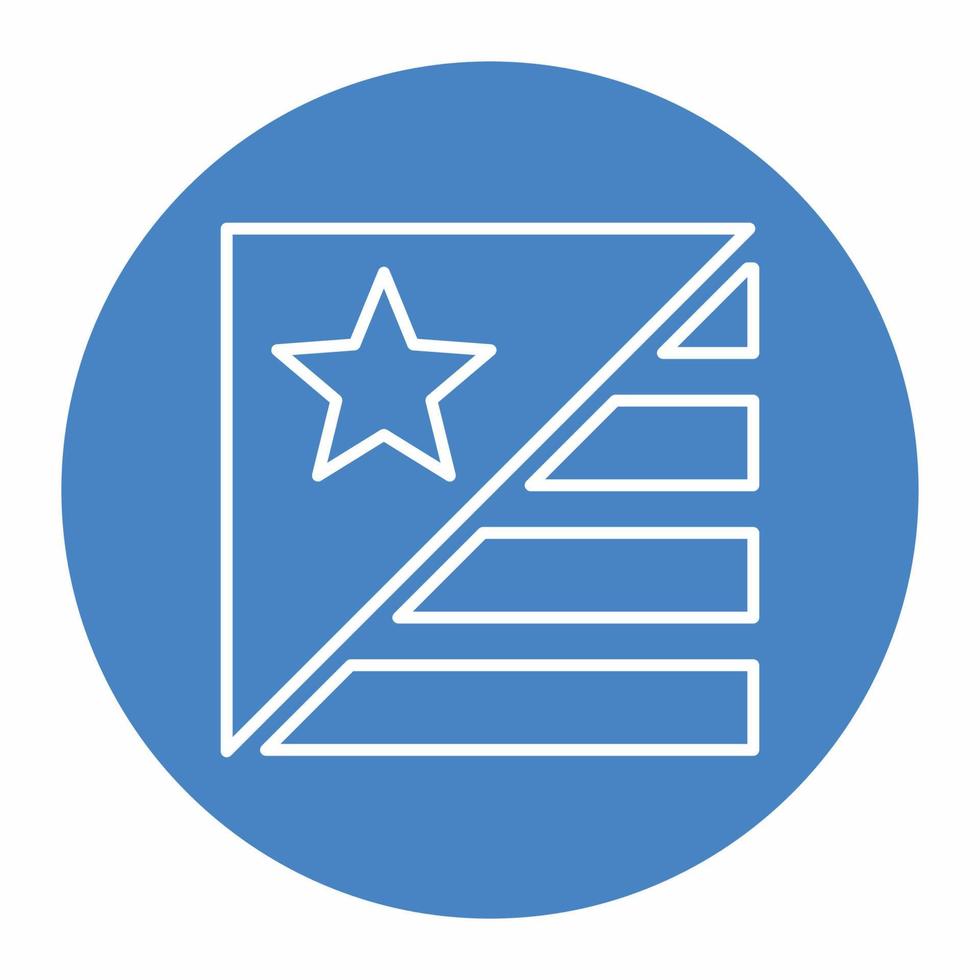 USA Emblem Icon Blue.eps vector