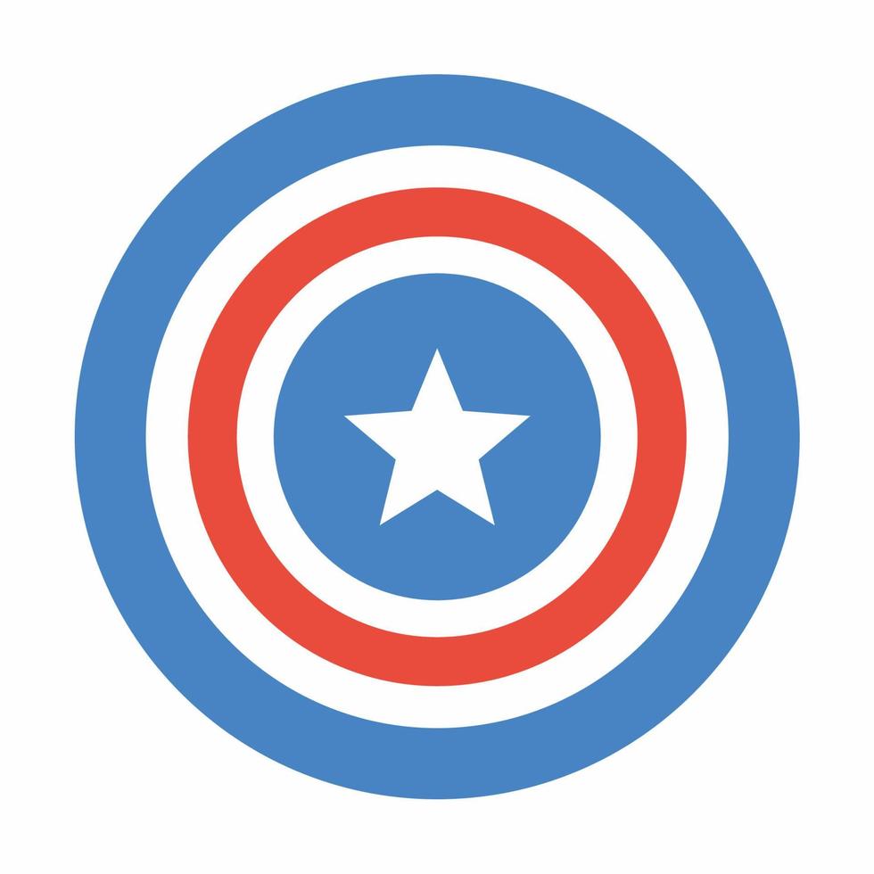 USA Shield Icon Flat.eps vector