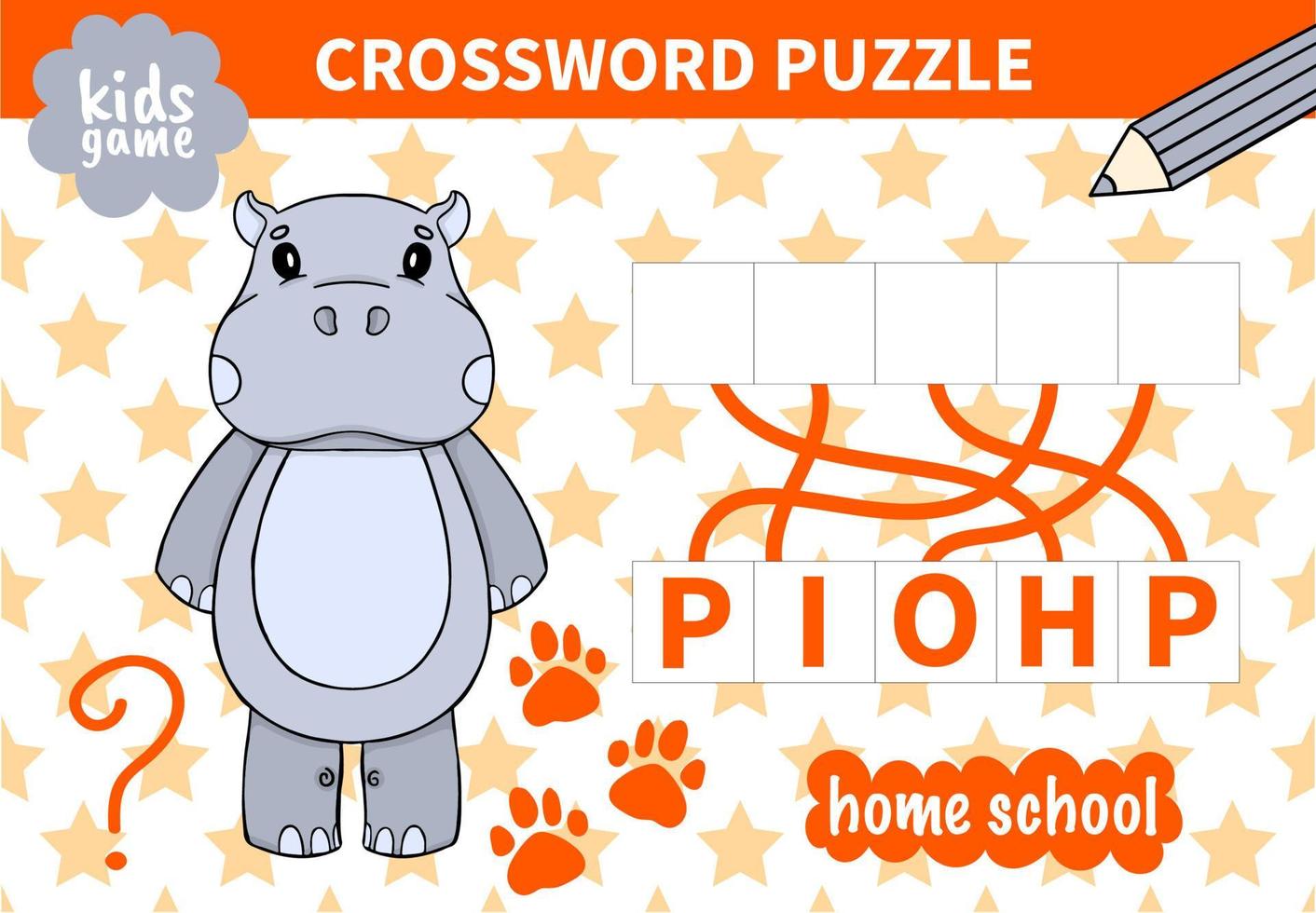 Children board animal game crossword for preschoolers and primary school  students  read and match for kids educational book 4302941  Vector Art at Vecteezy