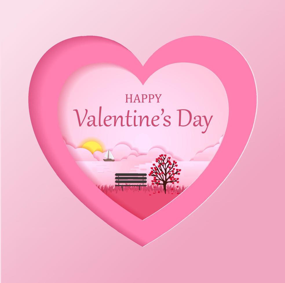 Valentines day background vector