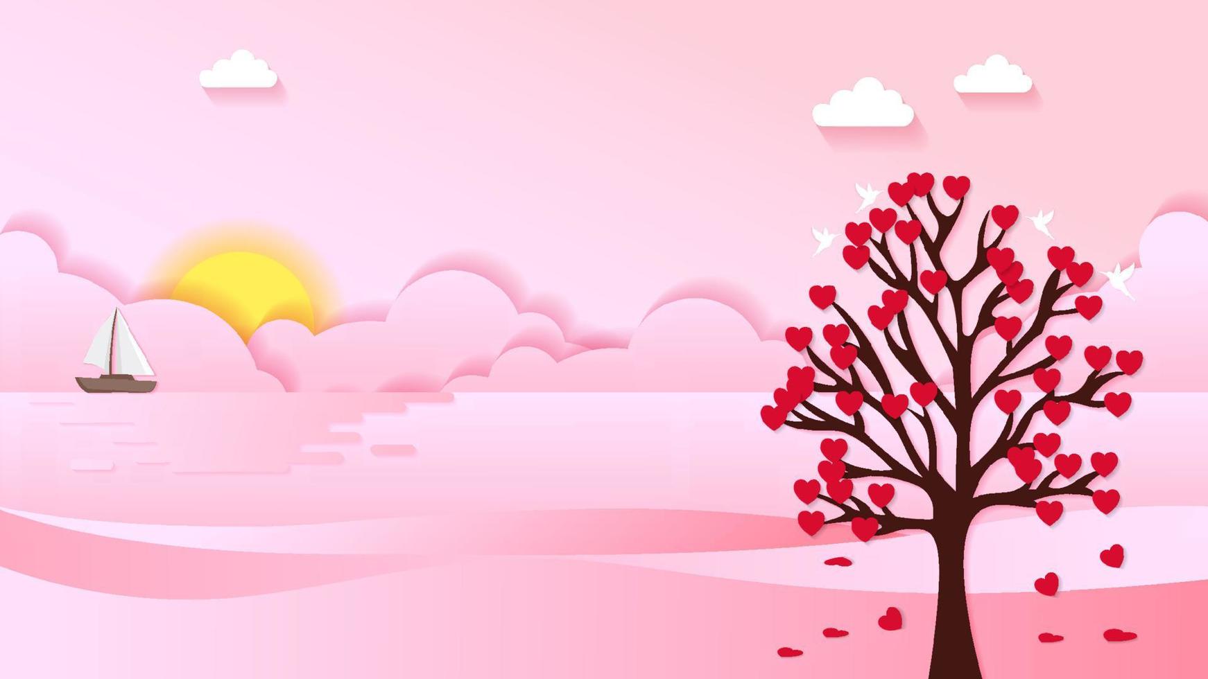 Valentines day background vector