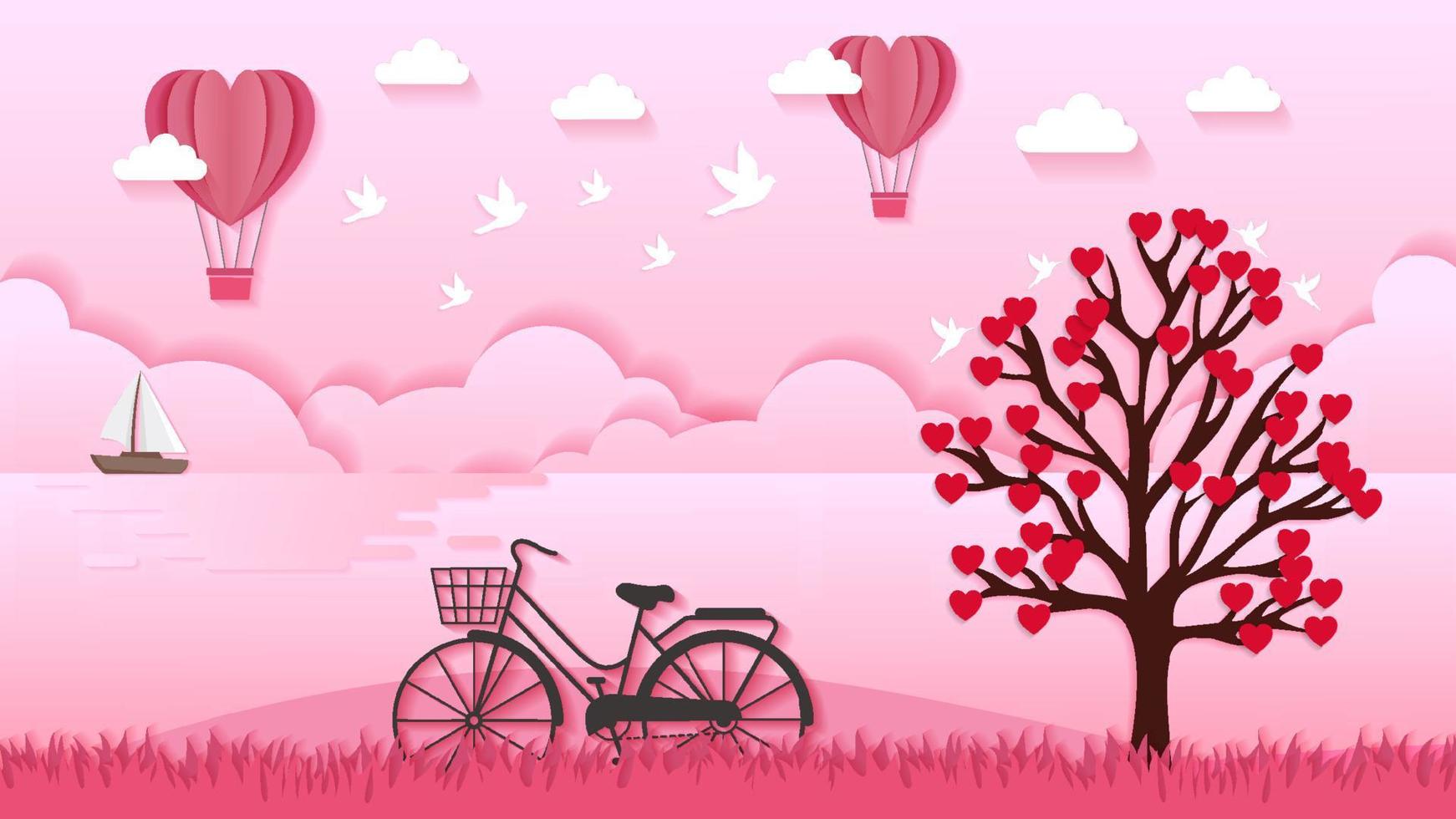 Valentines day background vector