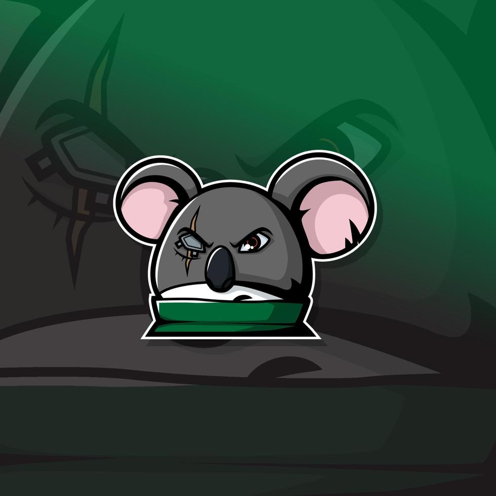 vector de diseño de equipo koala esport