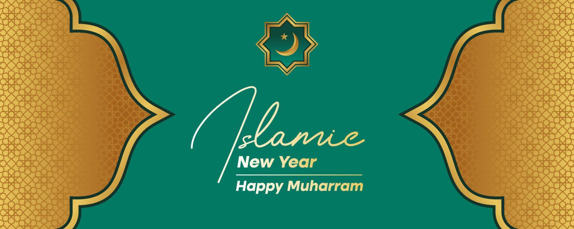 Gradient Islamic New Year Horizontal vector