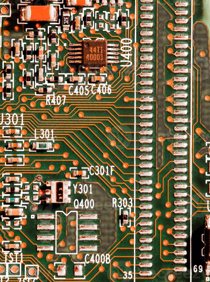 Microchips Details closeup photo