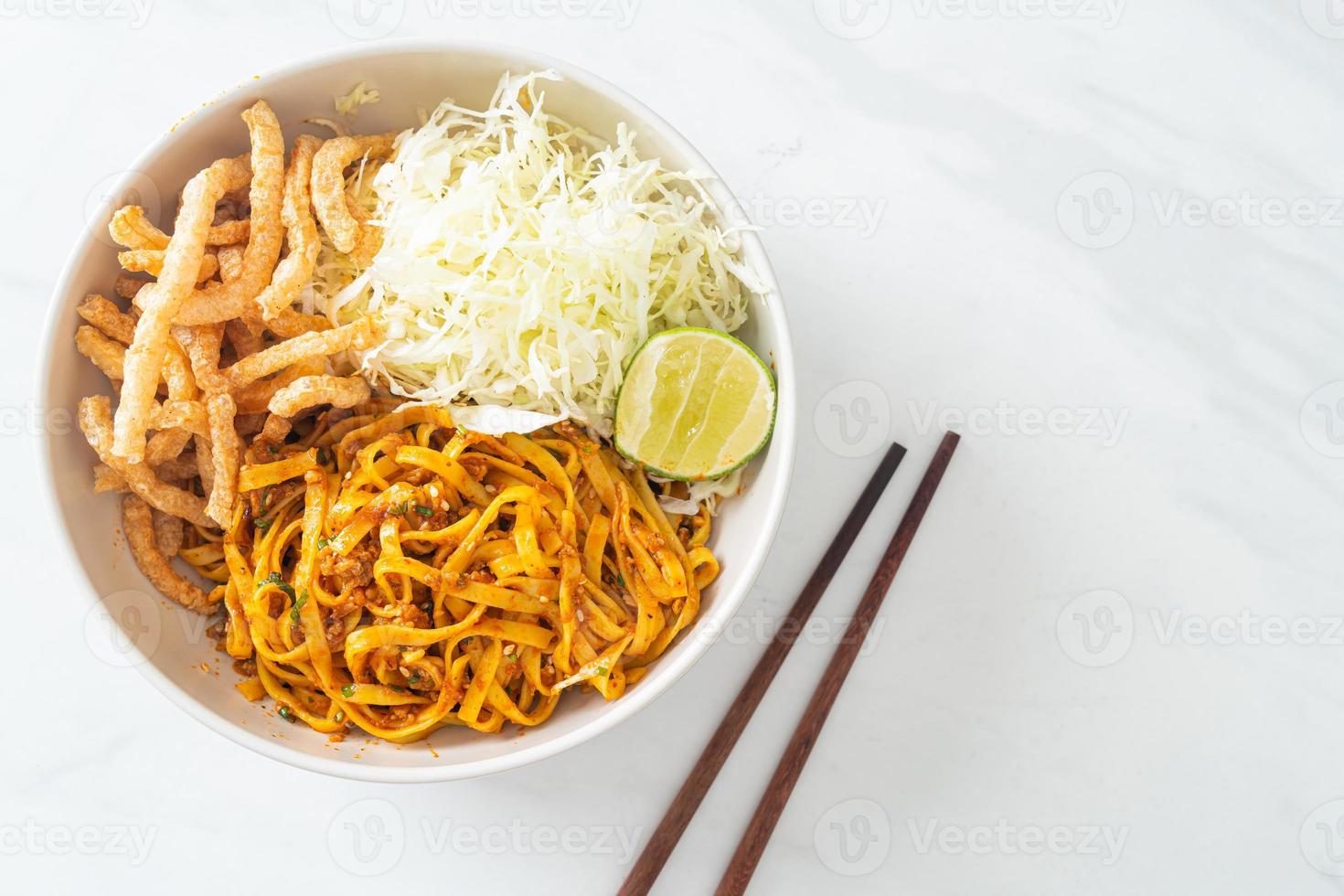 Chinese Yunnan Noodles or Kwa Meng photo