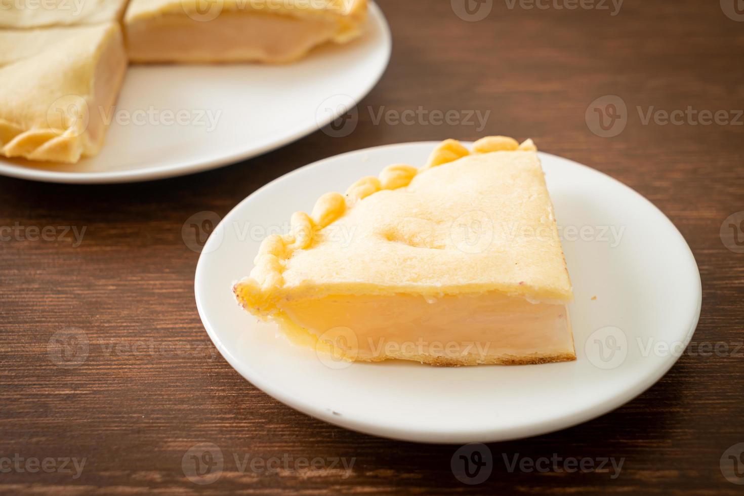 Toddy palm pies on plate photo