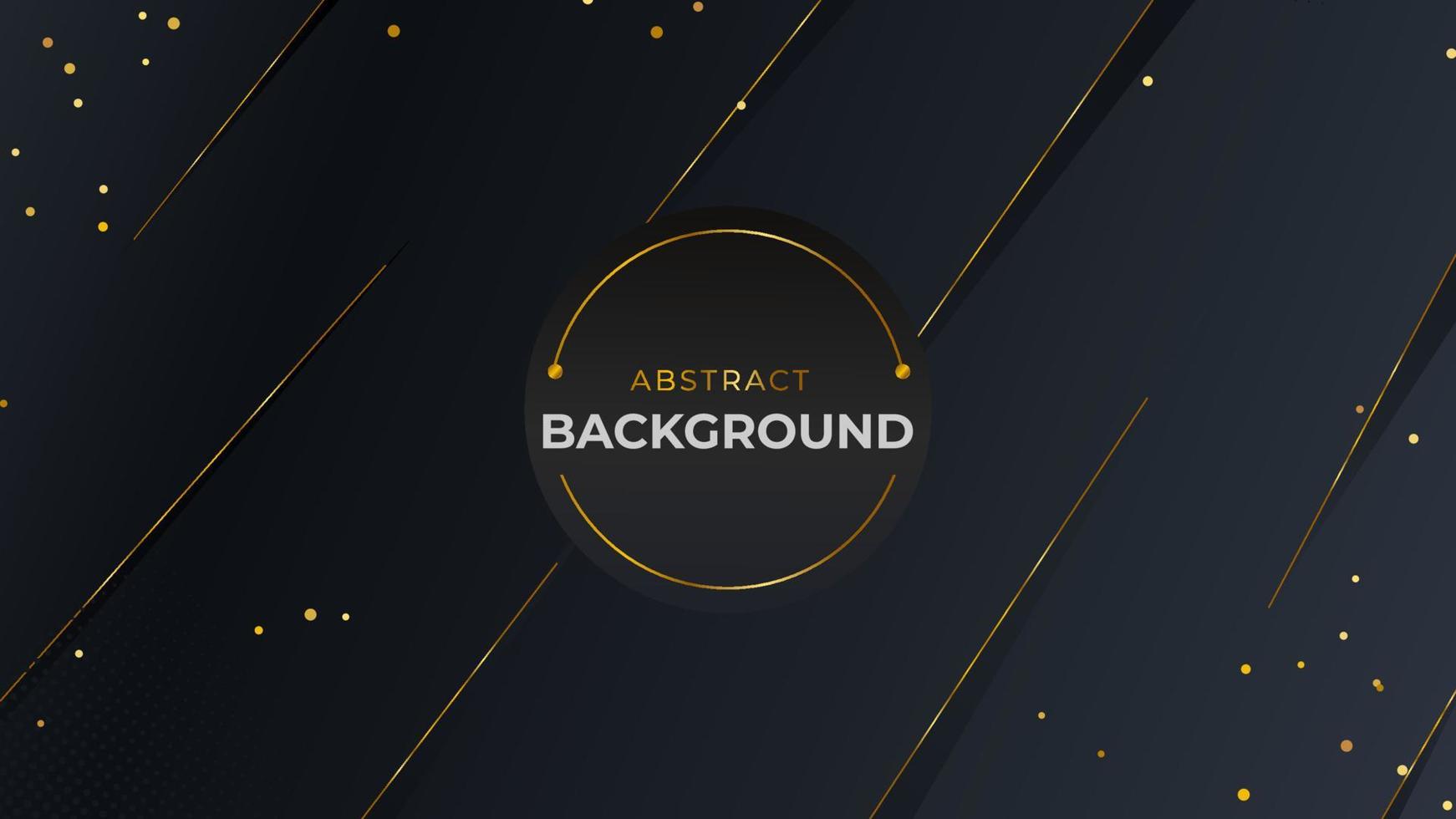 Luxury abstract background with black and gold color. Suitable for backgrounds, banners and etc. vector