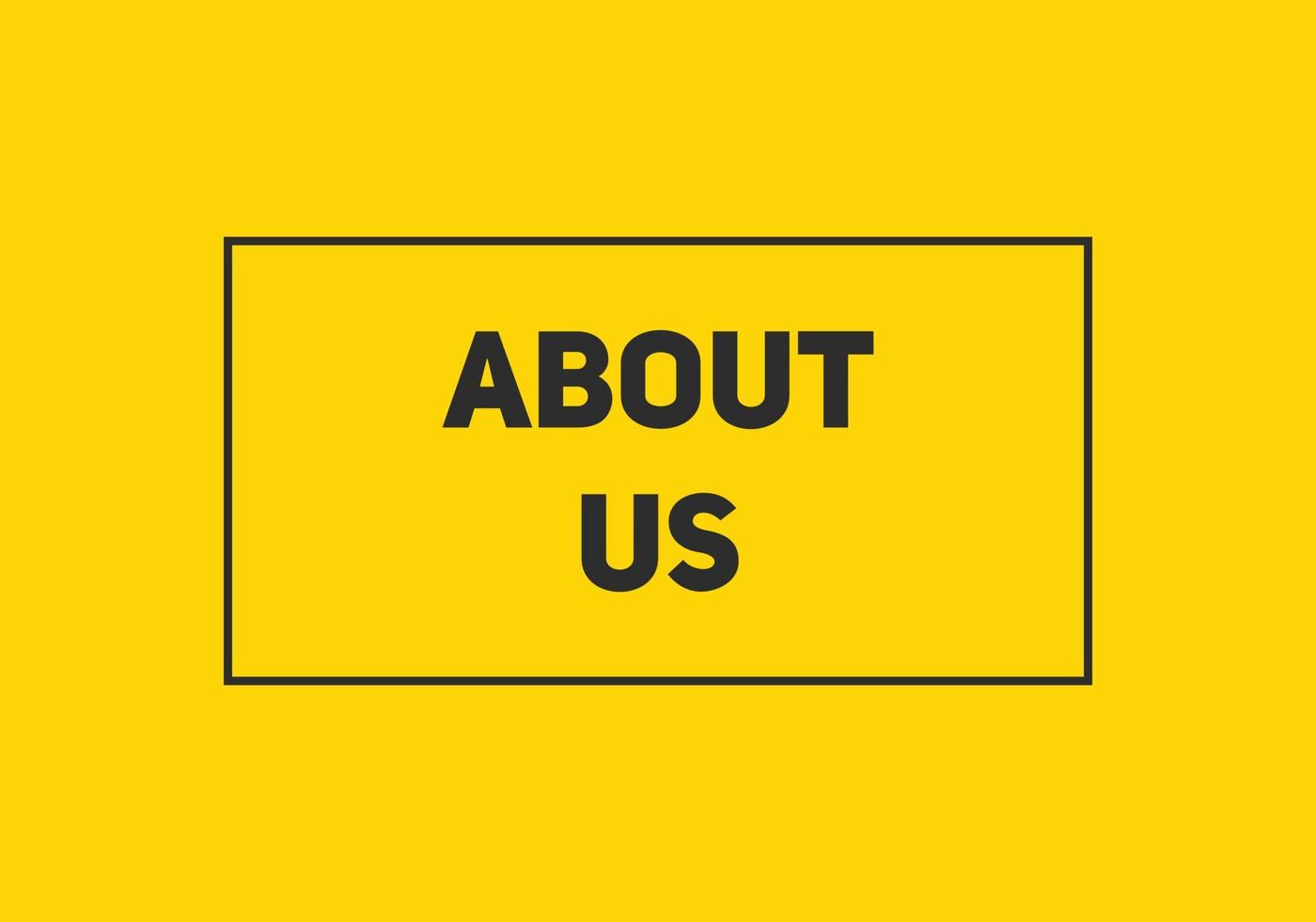 about us text web button template banner vector