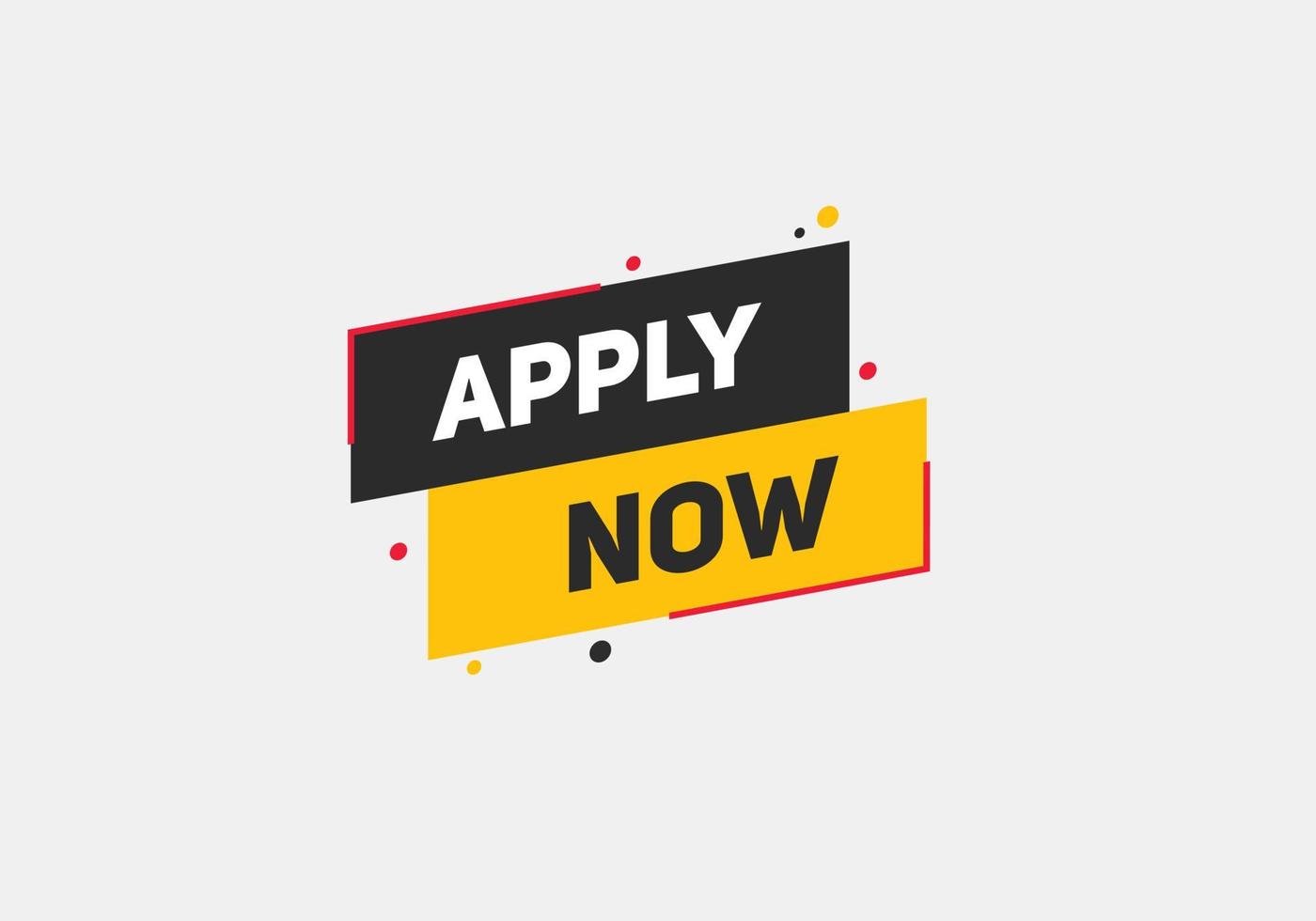 apply now text web template web button sign icon label vector