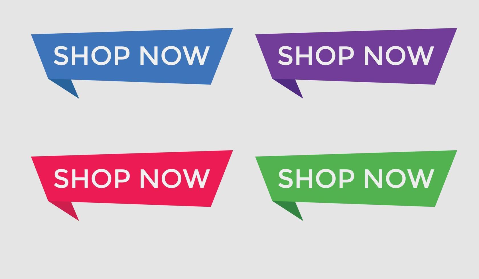 shop now text web buttons icon label ecommerce web button shop or buy vector