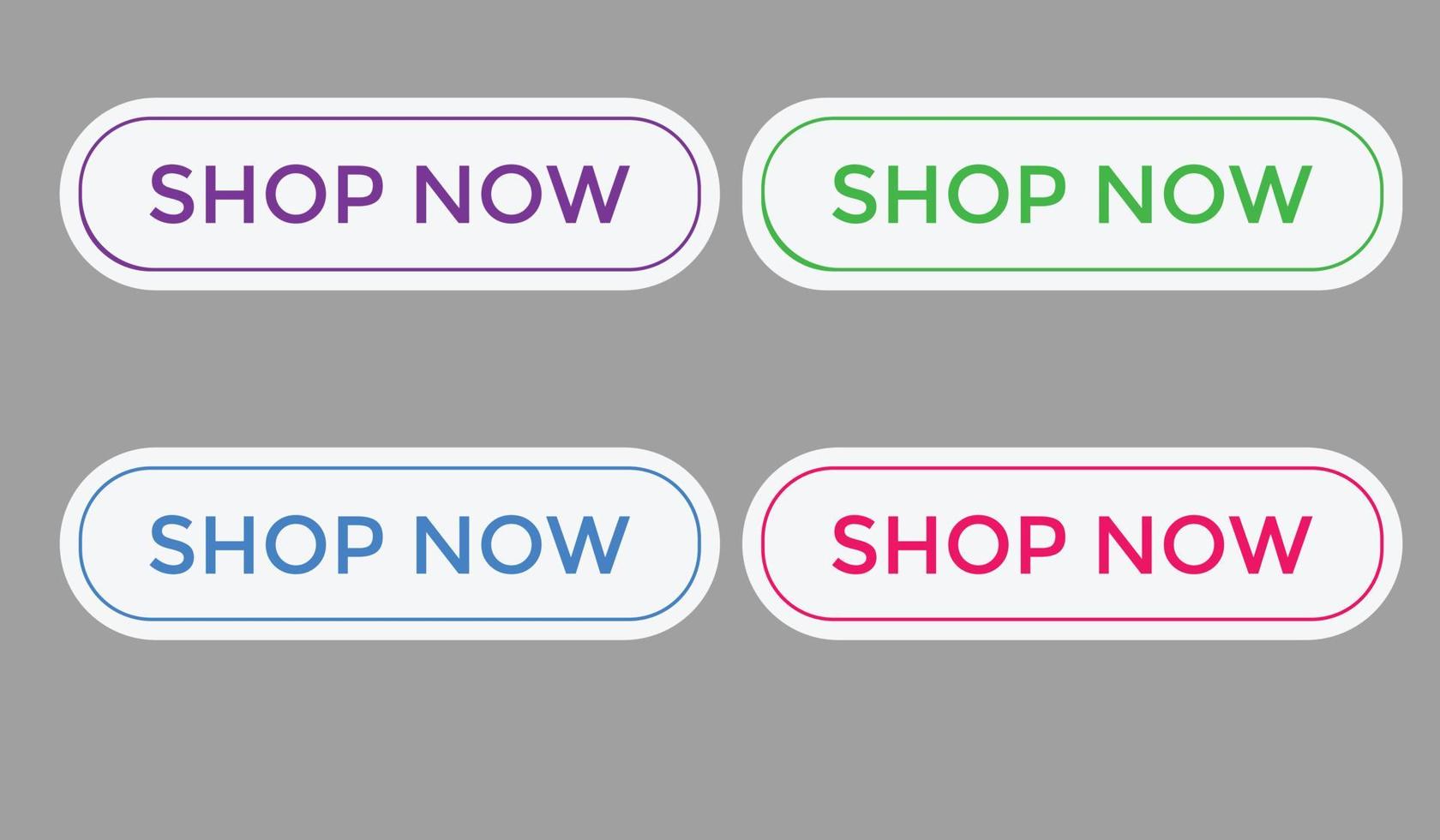 shop now text web buttons icon label ecommerce web button shop or buy vector