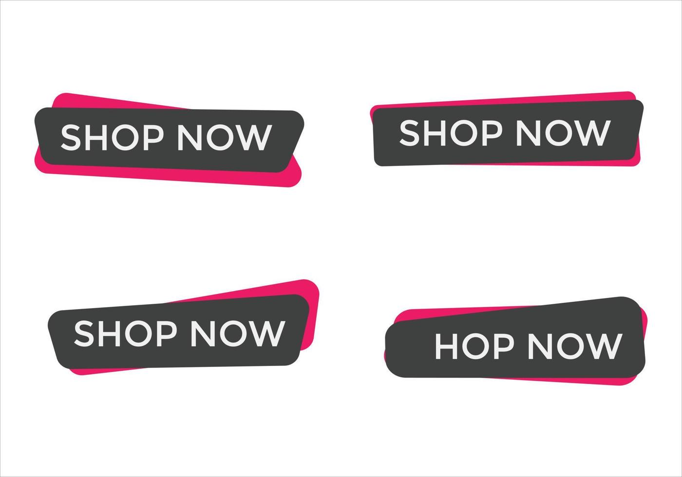 shop now text web buttons icon label ecommerce web button shop or buy vector