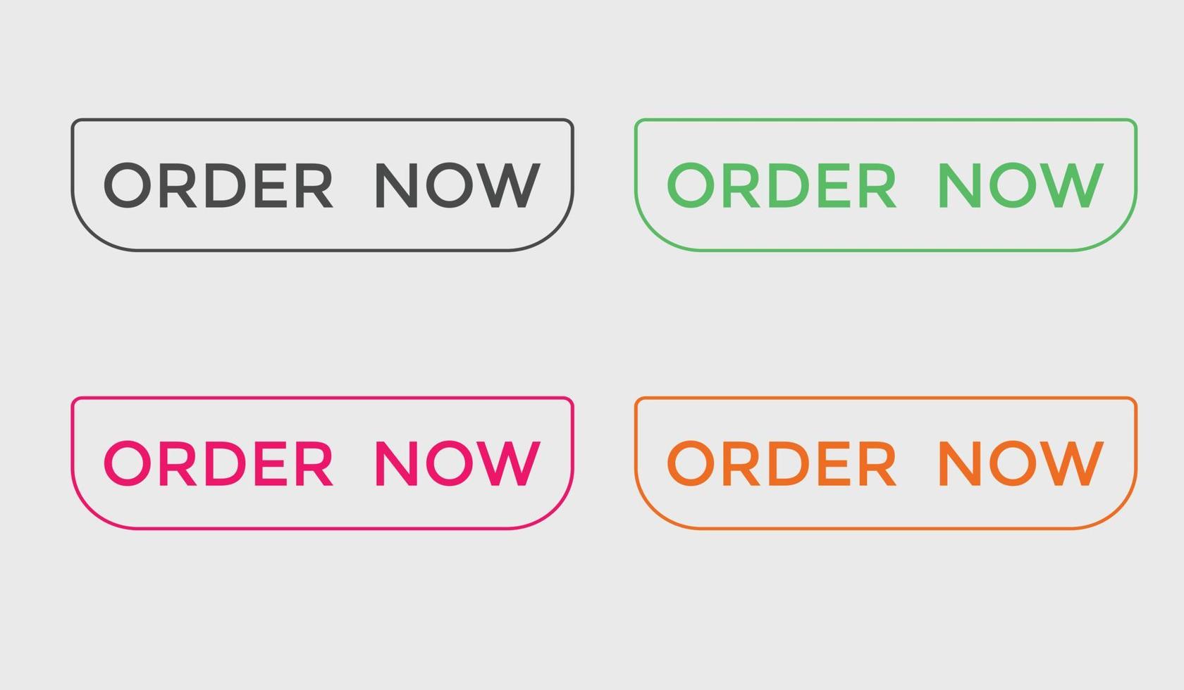 order now button web button for shop e commerce vector