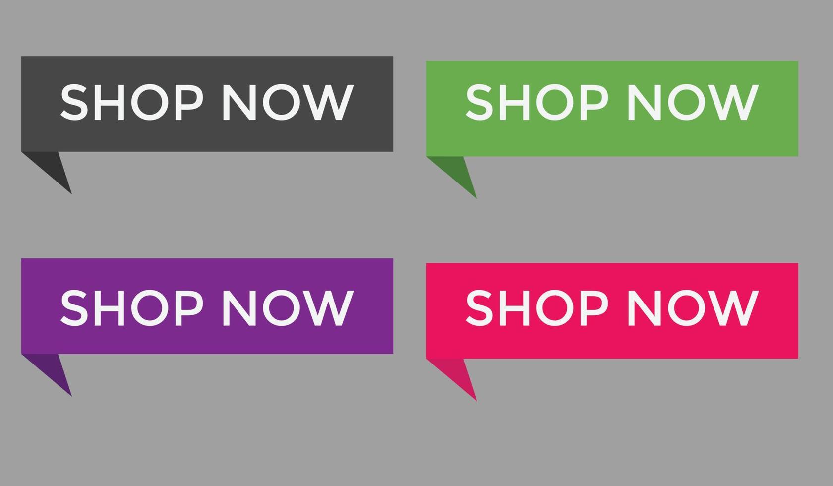 shop now text web buttons icon label ecommerce web button shop or buy vector