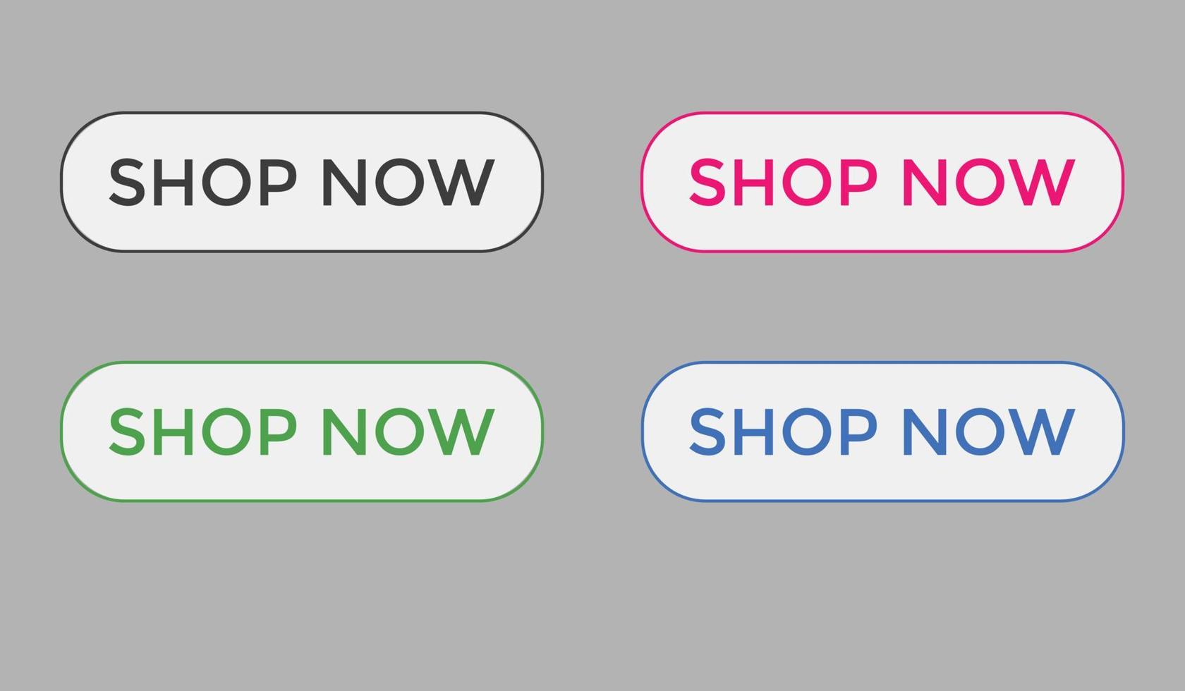 shop now text web buttons icon label ecommerce web button shop or buy vector