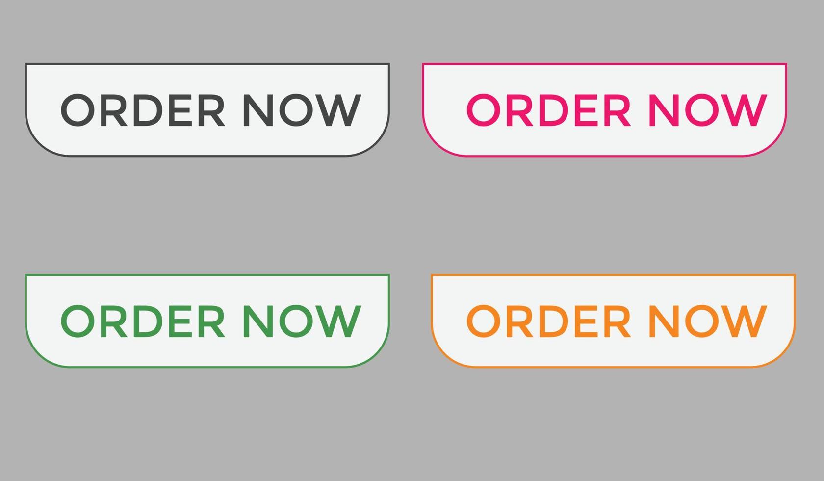 order now button web button for shop e commerce vector