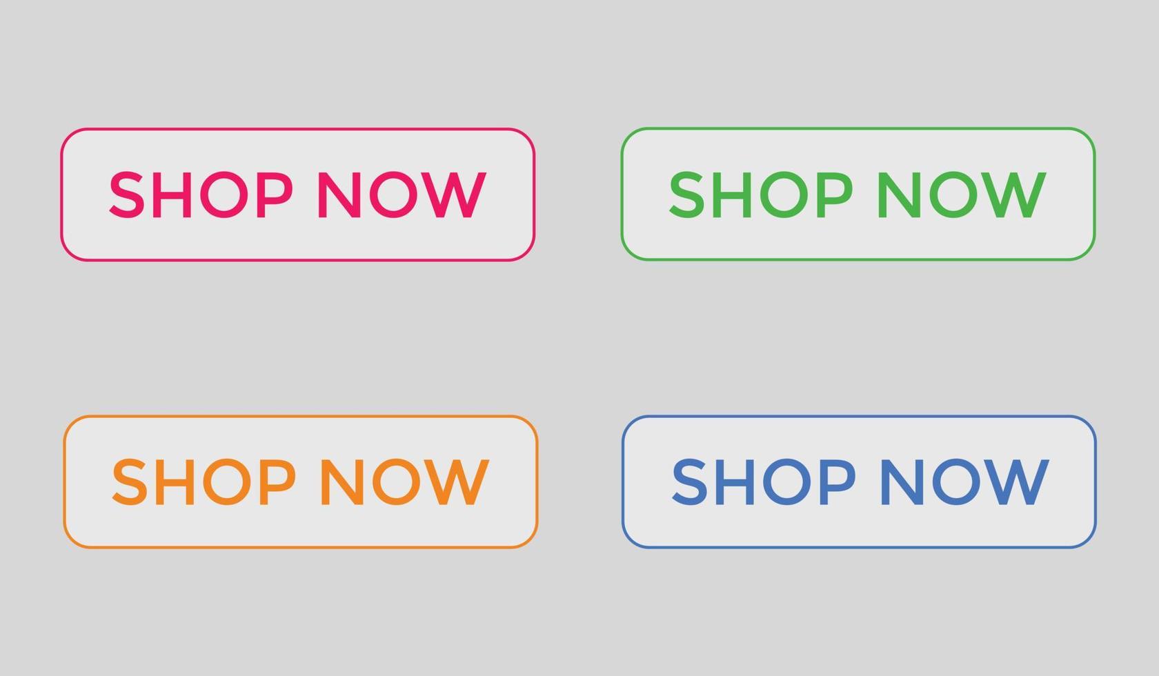 shop now text web buttons icon label ecommerce web button shop or buy vector