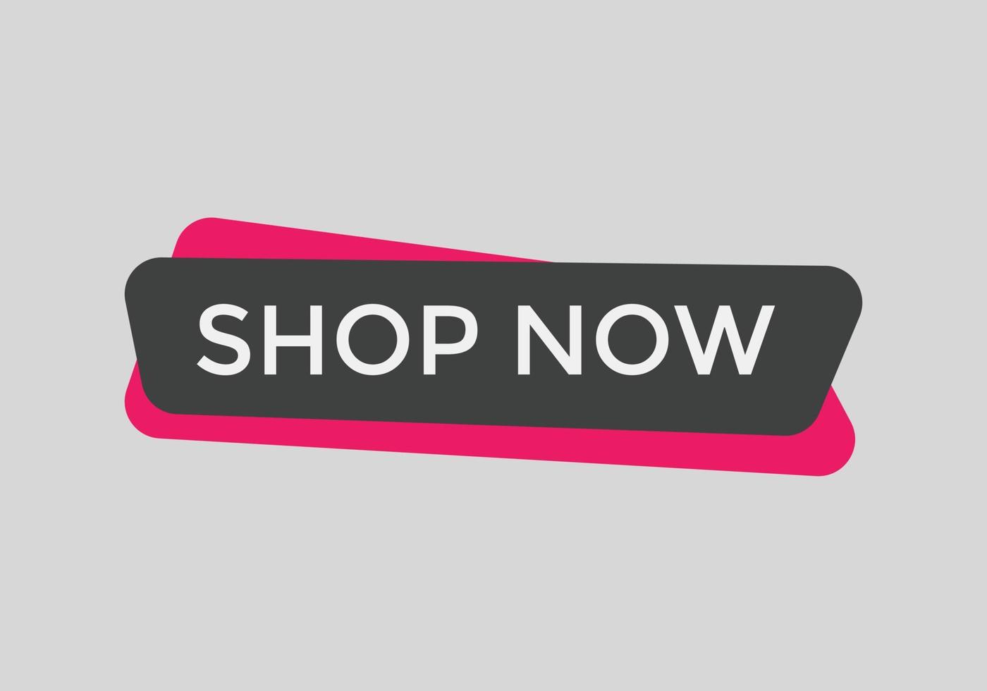 shop now text web buttons icon label ecommerce web button shop or buy vector