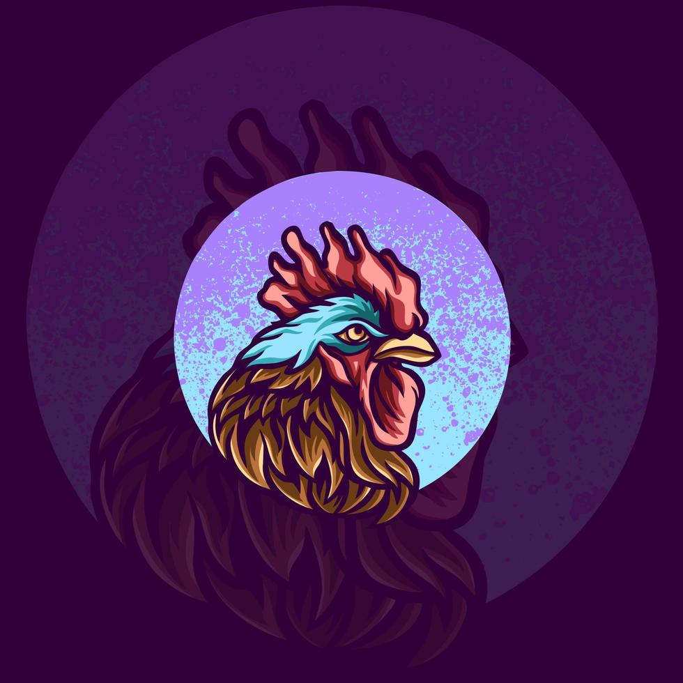 Rooster Animal Illustration Mascot vector