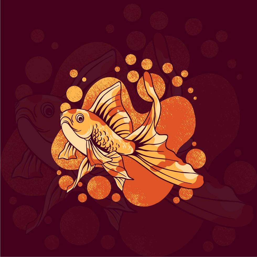 fish animal illustration vector