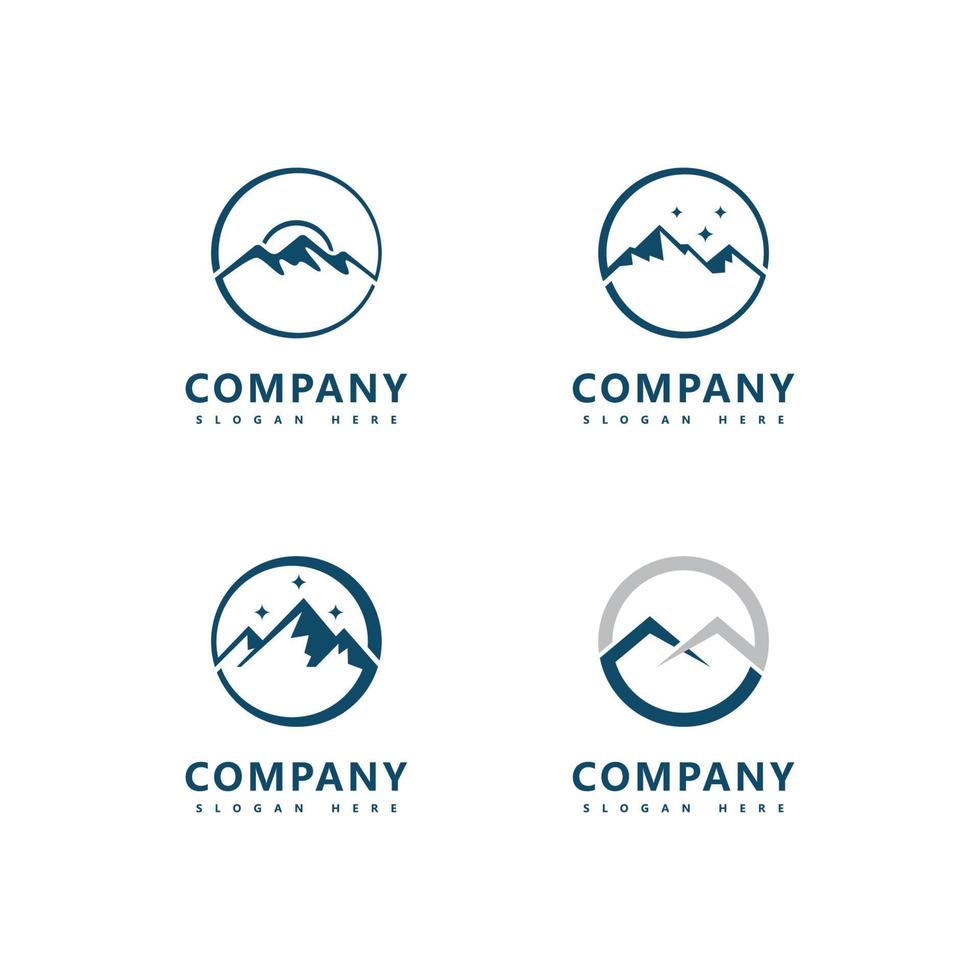 Mountain logo icon desain vektor template vector