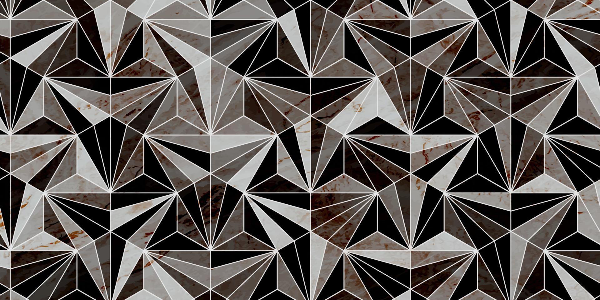 fondo oscuro con forma de triángulo y textura de mármol vector