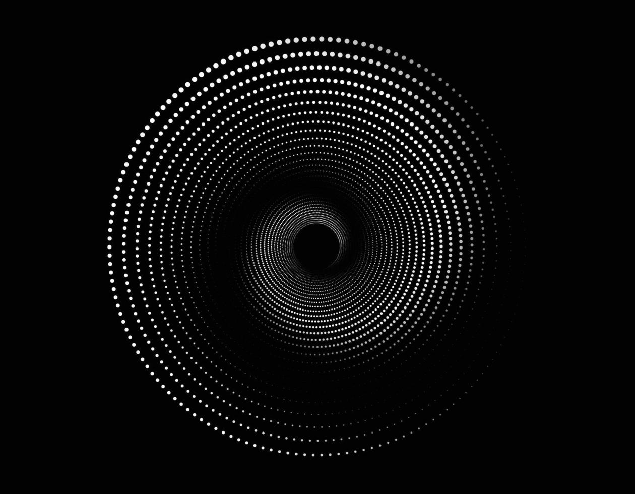 espiral blanco y negro textura patrón de puntos recurso gráfico vector